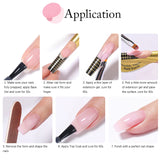 UR SUGAR 6 IN 1 Extension Nail Gel 15ML Clear Quick Builder Nail Gel Semi Permanent Self-leveling UV Construction Gel Soak Off