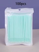 50/100pcs Nano Cleaning Swabs, Ultra Fine Makeup Remover Sticks For Eye Makeup, Contouring, Eyeliner, Lips And Skin Cleansing