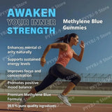Methylene Blue Gummies 30 Count 5mg USP Grade High Purity Formula for Cognitive Clarity Cellular Energy Daily Wellness Support