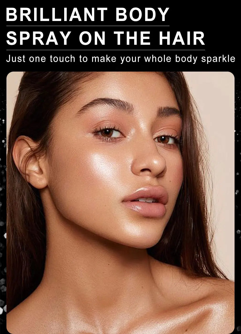 100ml High Gloss Glitter Spray Shiny Sparkling Effect for Body Hair Clothes - Multi-use Sparkle Spray