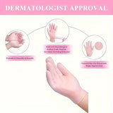 2Pcs Reusable Silicone Moisturizing Gloves, Exfoliating Spa Hand Masks for Dry Cracked Skin, Soft Smooth Hand Care Tools