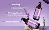 Lavender & Peppermint Infused Massage Body Oil - Warming & Moisturizing Formula for Men & Women, 10.2 Fl.Oz
