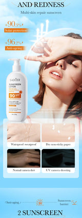 Lotion Solaire Pour Le Corps Et Le Visage, Super 220g, 50g Small Bottle Size, SPF 90 PA +++++, Utilisation Pour Tout Le Corps,