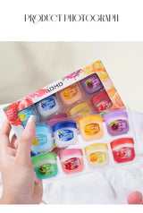 8 Pieces Vaseline Lip Balm Set Rose Lemon Flavor Moisturizing Anti-Dry Crack Long Lasting Nourishing Lip Mask Lip Care