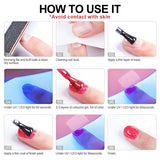 XEIJAYI 6Pcs 15Ml Nail Gel Polish Set Perfect For Soak Off Gel Nail Polish Or Home & Salon Nail Art Diy