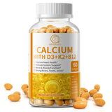 BBEEAAUU Vitamin D Calcium Capsules Helps Calcium Absorption Strengthen Bone and Tooth Improve Osteoporosis Adult Health Food