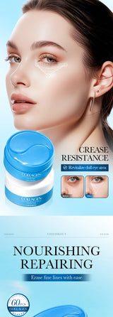 60 Pieces of Collagen Firming Eye Masks, Rich in Various Skin-Beneficial Ingredients, Moisturize the Skin Around the Eyes, Anti-Wrinkle and Hydrating
