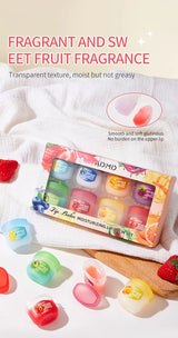8 Pieces Vaseline Lip Balm Set Rose Lemon Flavor Moisturizing Anti-Dry Crack Long Lasting Nourishing Lip Mask Lip Care