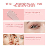 Eye Concealer And Brightening Cream Covers Dark Circles And Bags Under Eyes Brightens Nourishes Eyes Korean Girls Eye Cosmetics