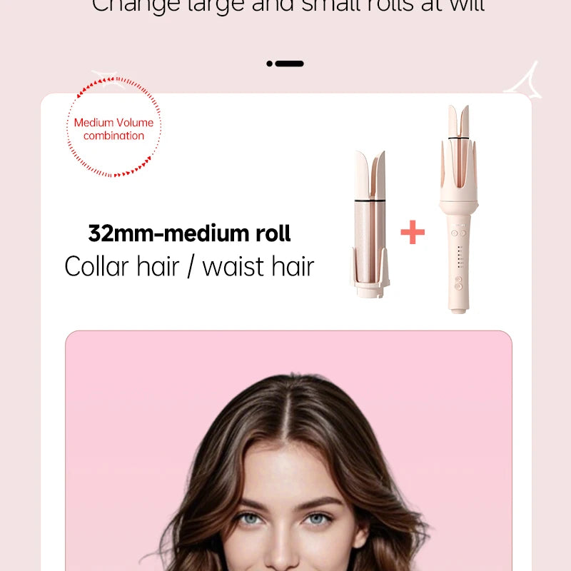 32MM Automatic Hair Curler Auto Rotating Ceramic Hair Roller 40mm Big Waver Professional Curling Iron Curling Wand Hair Waver
