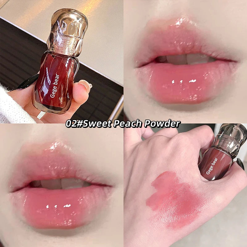 Gege Bear Crystal Gloss Lip Tint — Vochtigende Formule Voor De Lippen Met Een Spiegelglans, Kleurrijke Kleuren En Een Jeugdige H