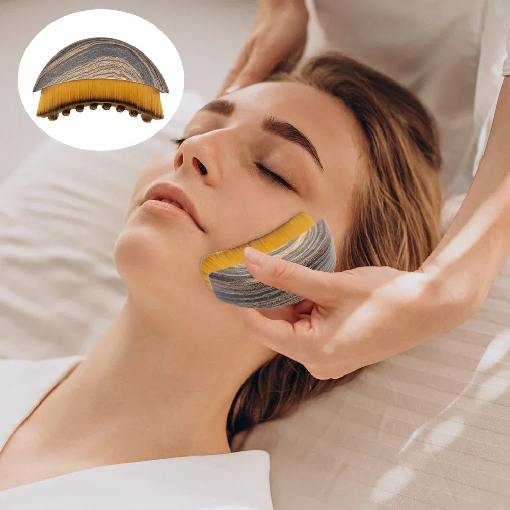 1-2PCS Portable Face Sculpting Massage Brush Ergonomic Contour Design Lymphatic Drainage Chin Lifting Home Spa Massage Tool