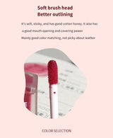 HERORANGE Light Glass-Like Lip Lacquer - Mirror Shine, Hydrating Formula; Smudge-Proof, Long-Wear, and Skin-Brightening