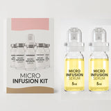 Korean Micro Molecule Anti-Aging Serum Kit, Collagen & Hyaluronic Acid, Anti-Wrinkle Firming Pore Minimizing Hydrating Skin Care