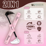 WOSHEER Manga Lash Clusters Kit Cat Lashes with Lash Bond & Seal Cluster Eyelash Extensions Mixed Tray Eyelash Clusters Kit