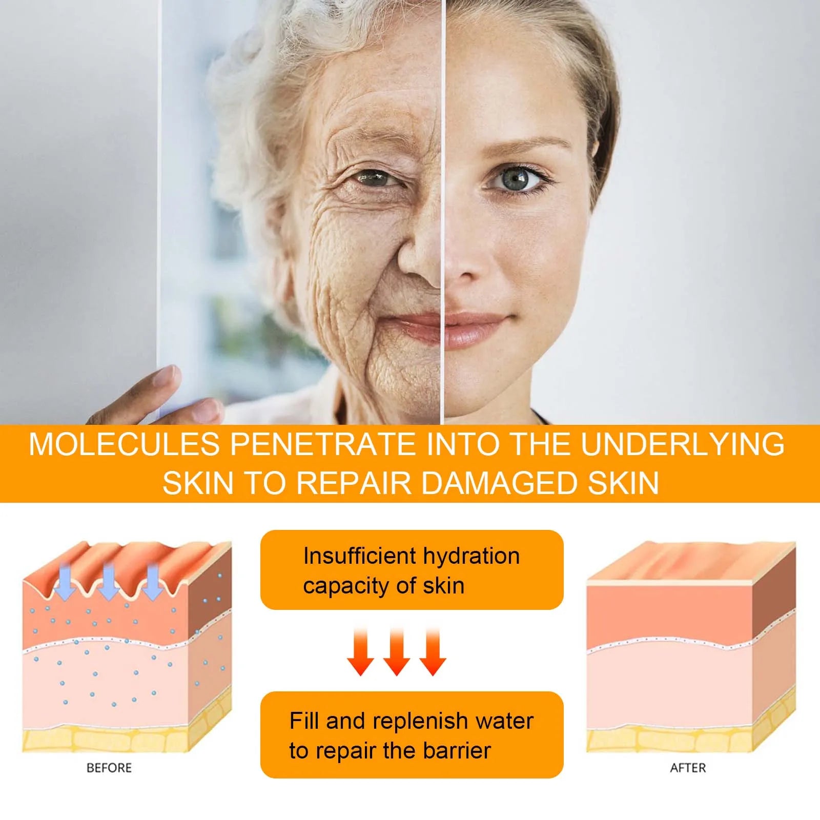 HOYGI 5D Peptide Eye Cream Relieve Puffiness Reduce Dark Circles Firming Fade Fine Lines Nourishing Smoothing Eyes Skin Care