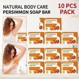 Handmade Persimmon Soap 100g  Essential Oil Deep Cleaning Body Soap Fragrance for Hygienic Cleanliness