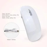 6W Foldable UV LED Nail Lamp Portable Manicure Dryer Machine Quick Drying Gel Polish Tool for Home Professional Use with USB