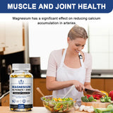 Magnesium & Zinc Capsules for Muscle, Joint,Bone,Enzyme & Heart Health Rest &Relaxation Magnesium Glycinate Supplement