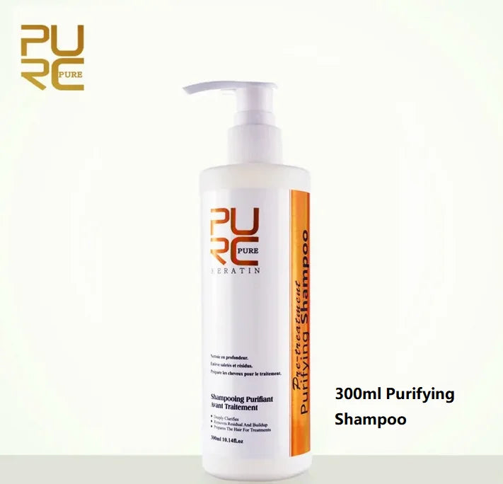 PURC Keratin Treatment Shampoo Conditioner Hair Straightening Products Smoothing Repairing Hair Mask Curly Hair Straighten Care