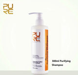 PURC Keratin Treatment Shampoo Conditioner Hair Straightening Products Smoothing Repairing Hair Mask Curly Hair Straighten Care