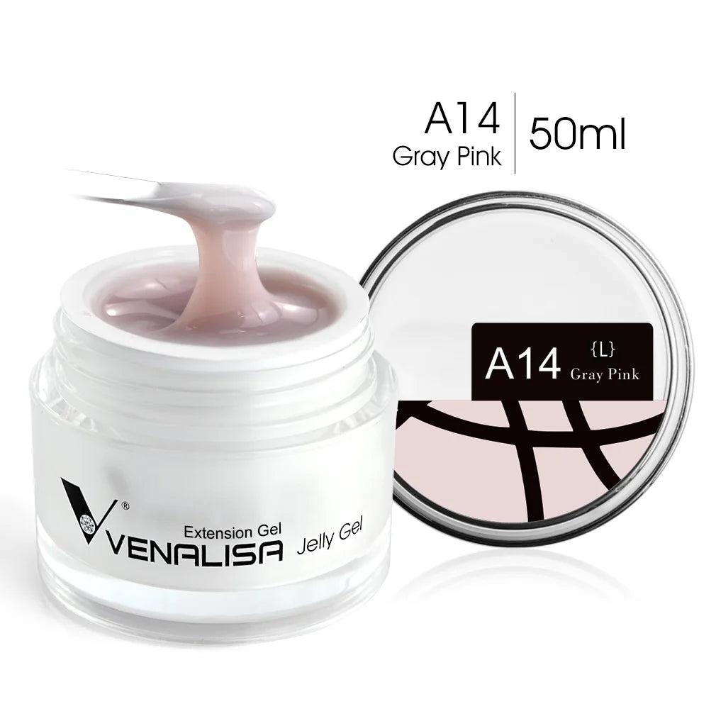 VENALISA Clear Color Extension Gel Pearl Glittle Gel Canni Supply Camouflage Fasting Jelly Nail Gel Self Leveling Acrylic Gel