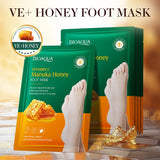 Vitamin E Honey Foot Mask Deeply Nourishes the Feet, Softens Cuticles, Making the Feet Soft, Smooth, Delicate, White, and Shiny.