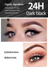 YANQINA Liquid Eyeliner Pencil 4D Waterproof Mascara Set Cosmetics Eye Liner Thick Curling Mascara Eyebrow Pencil Eyes Makeup