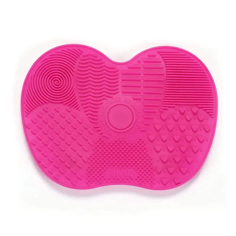 Colorful Brush Cleaner Scrubbe Board Cosmetic Makeup Brush Washing Silicone Gel Cleaning Mat Foundation Makeup Brush Cleaner Pad