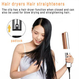 Professional Styling Tool Hair Straightener & Hair Dryer Heat-Up Hair Flat Iron Negative Ion Iron Household Hair Dryer