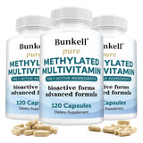 High-potency Methylated Multivitamin Supplement, with Vitamins C, D, B12 To Support Energy and Focus, and Maintain Heart Health