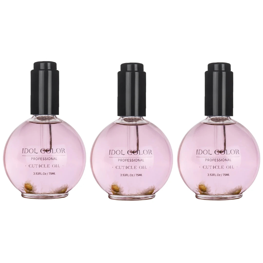 IDOL COLOR Cuticle Oil, 2.56 FL Oz, Repairs and Restores Cuticles - Organic Spa Treatment - For Stronger, Healthier Nails