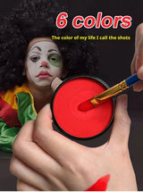 30G Water Solubility Monochromatic Body Paint Black And White Makeup Face Paint Halloween Party Waterproof Makeup Body Painting
