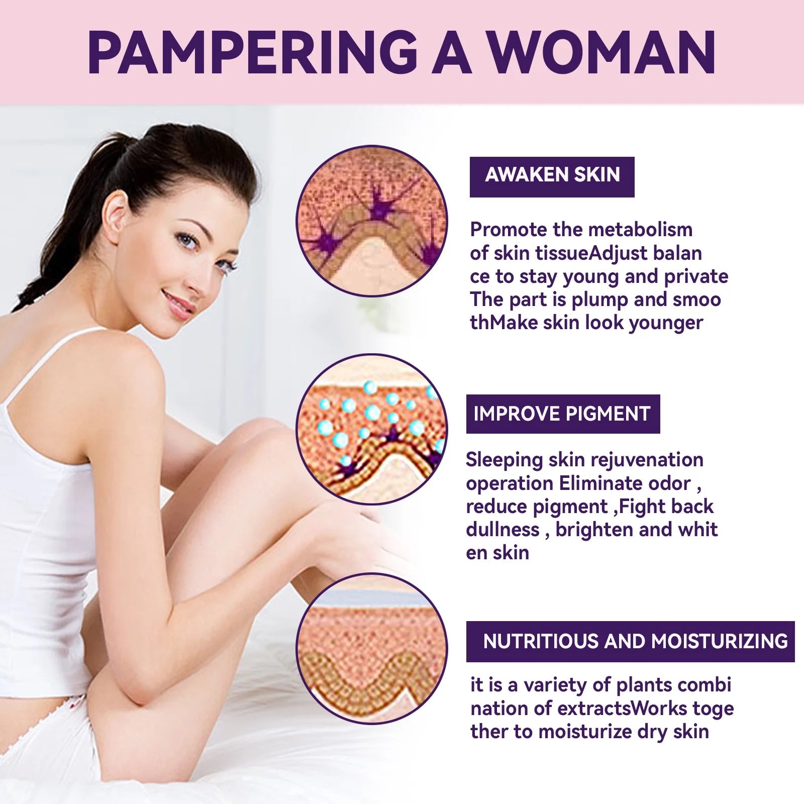 Whitening Body Lotion Cream Private Parts Underarm Lips Nipple Anal Bleaching Butt Knee Brighten Remove Melanin Skin Care 20g