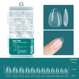 Nailpop Soft Gel Tips For Nails Acrylic Material Half Almond Artificial Nail Capsule Accessories Tool Art Salon 120pcs/box