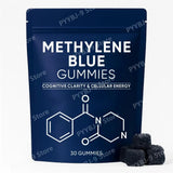 Methylene Blue Gummies 30 Count 5mg USP Grade High Purity Formula for Cognitive Clarity Cellular Energy Daily Wellness Support