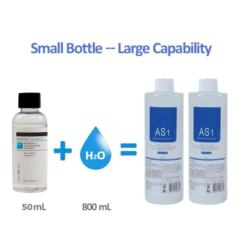 3 Bottles Concentrate Solution S1 S2 S3 for SPA Aqua Peeling Facial Care Skin Moisturizing Deep Clean Face Peeling Solution