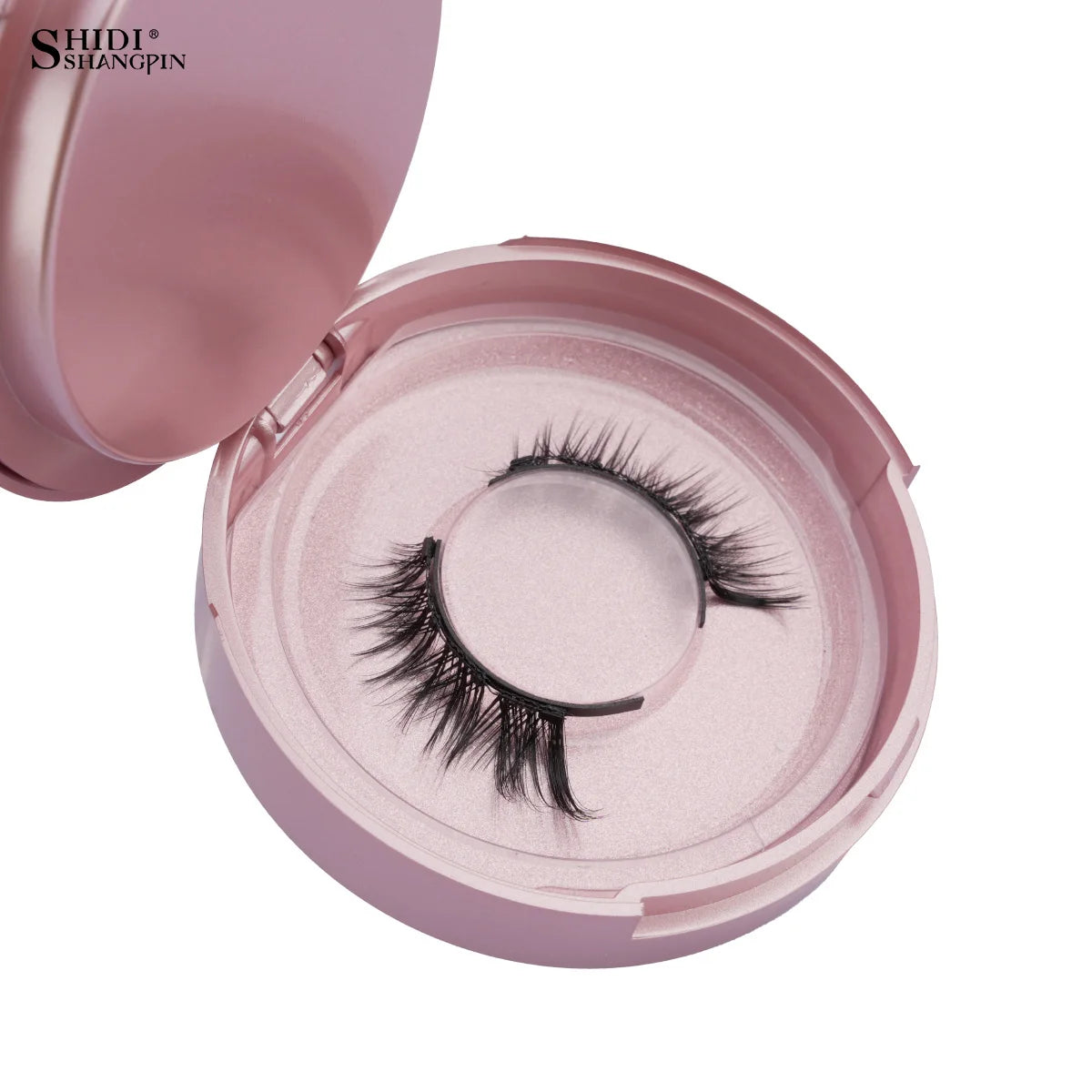 2 Pairs Magnetic Eyelash Natural Look Fluffy False Eyelashes Reusable Magnetic Eyelash Set with Applicator No Glue Need Makeup