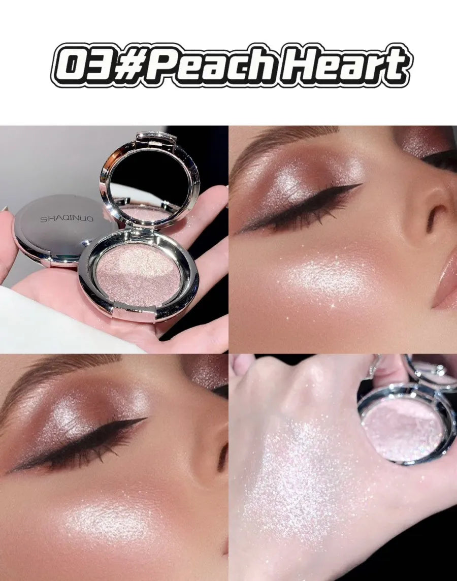 SHAQINUO Highlighter Cream, Radiant Shimmer Powder, Smooth with Potato Mash Texture, Long-lasting, Non-Flaking for Highlighting