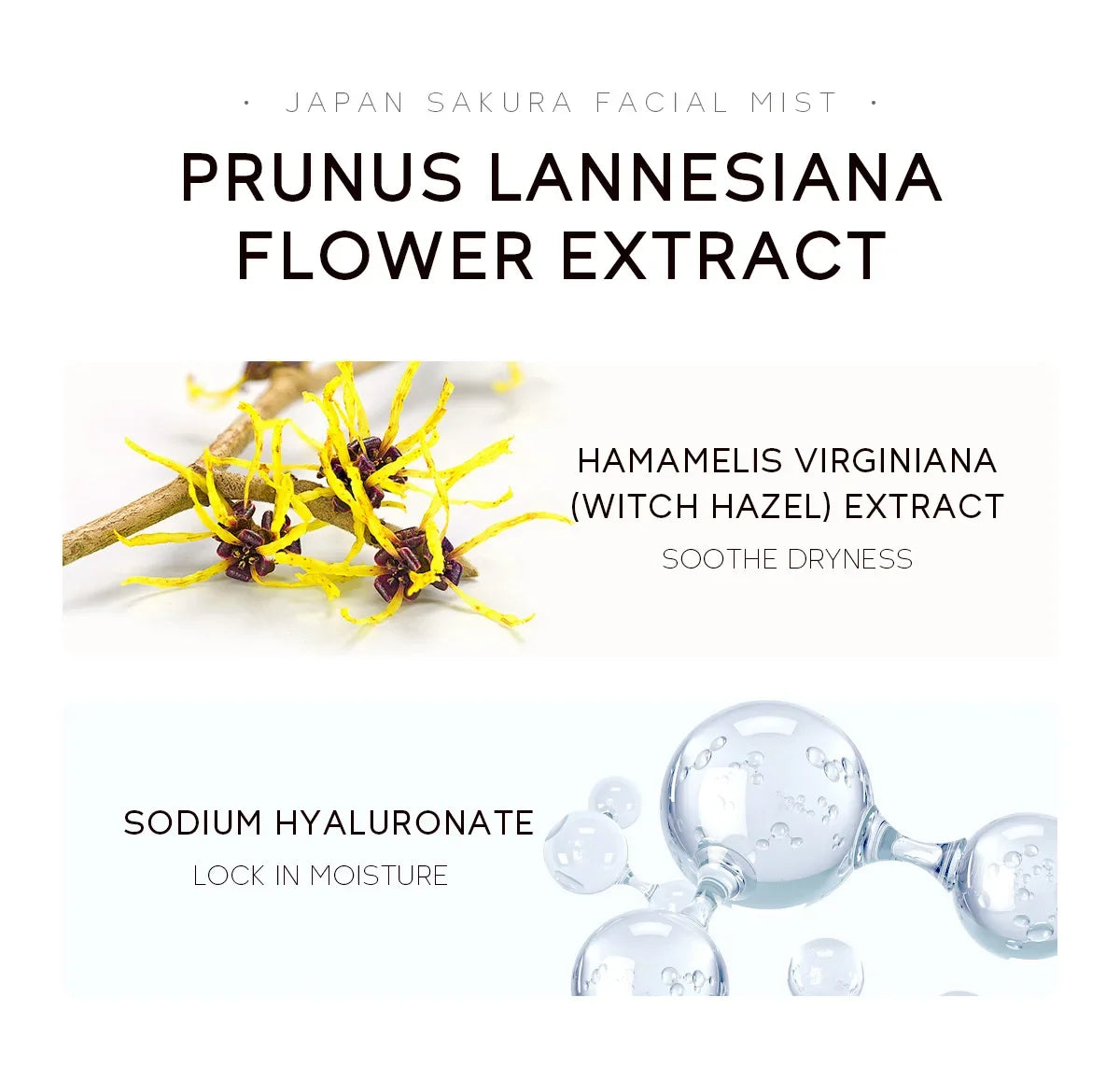 LAIKOU Sakura Facial Mist Brightening Spray Moisturizing Face Serum Brightening Toner Shrink Pores Oil Controlg Skincare 100ml