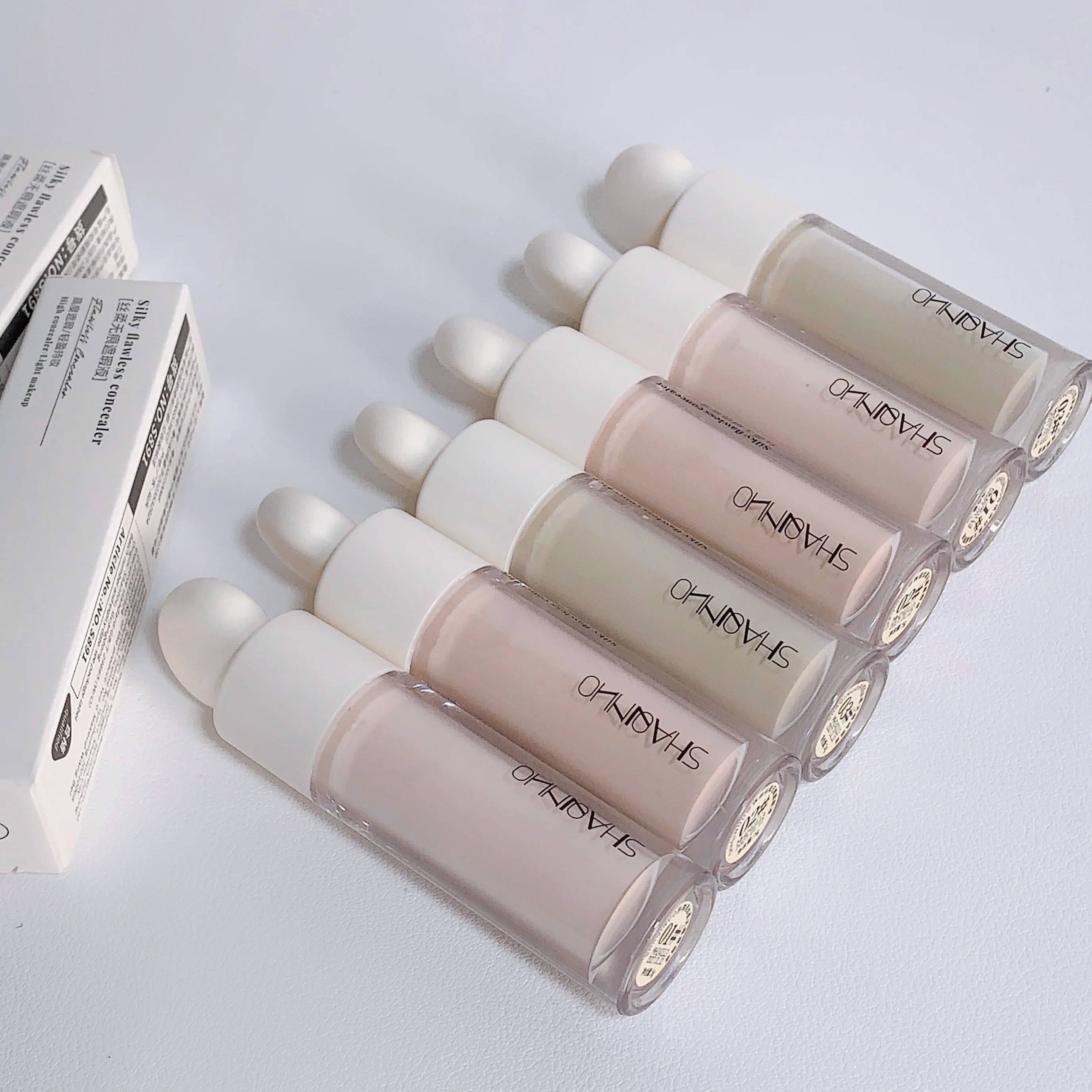 3 Colors Silky Concealer Cover Acne Marks Spots Dark Eye Circles Face Brightening Skin Whitening Concealer