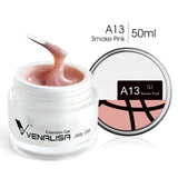 VENALISA Clear Color Extension Gel Pearl Glittle Gel Canni Supply Camouflage Fasting Jelly Nail Gel Self Leveling Acrylic Gel