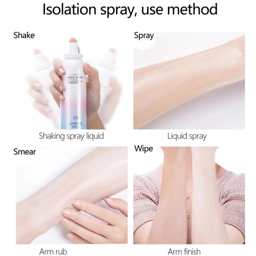 Red Pomegranate Whitening Essence Sunscreen Spray Waterproof Body Neck Moisturizing Hydrating Anti UV Protection For Skin Care