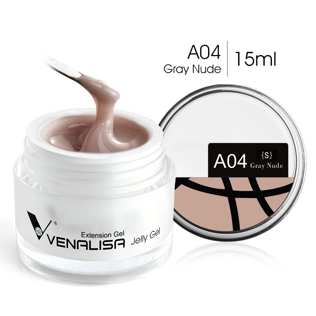 VENALISA Clear Color Extension Gel Pearl Glittle Gel Canni Supply Camouflage Fasting Jelly Nail Gel Self Leveling Acrylic Gel