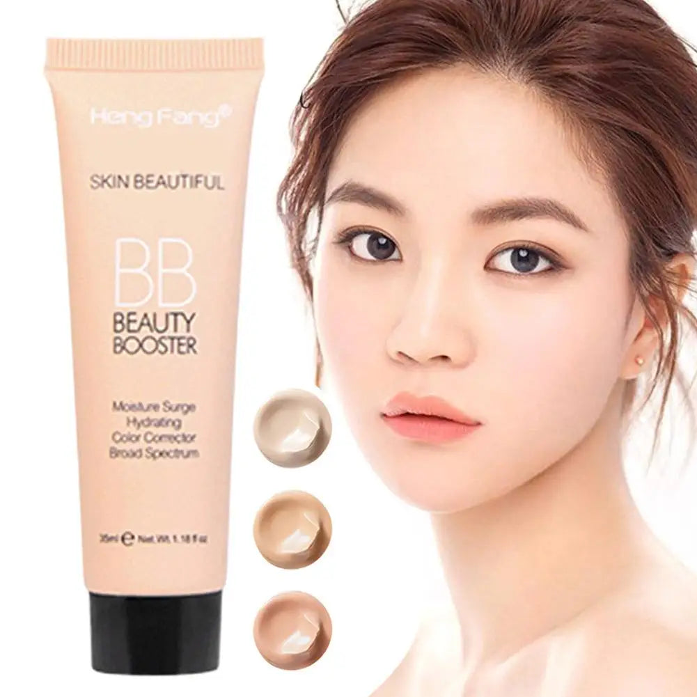 Natural Hydrating BB Cream Full-Coverage Foundation & Concealer, Color Correcting Tinted Moisturizer Cream Even Skin Tone Makeup