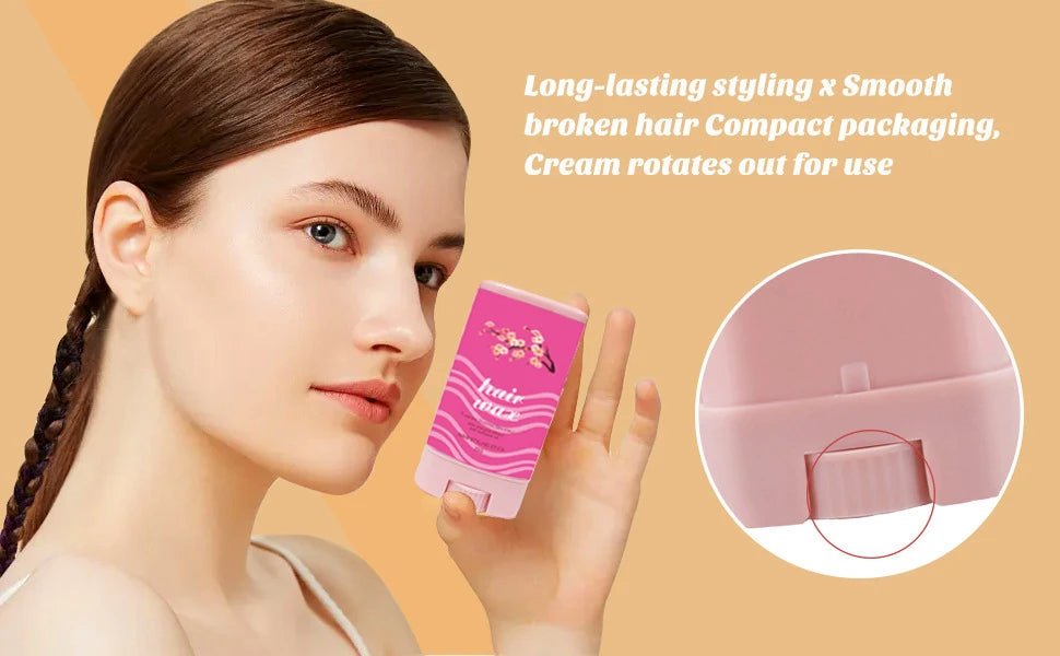 Hair Wax Pomade Broken Frizz Fixed Fluffy Hair Styling Greasy Gel Long-Lasting Hair Styling Not Tool Stick Hairs Care Cream