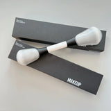 F4 Dual-Ended Foundation Face Brush Double-ended Powder Blush Contour and Eyeshadow Concealer Makeup Brushes