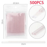 500/1000PCS Crystal Colorful Eyelash Cleaning Micro Brush Beauty Makeup Remover Tool Wholesaler