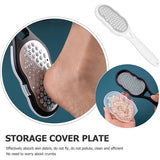 Professional Heavy-Duty Stainless Steel Painless Foot File & Remover with Splash Guard & Handle Suitable for Care Cracked Heels