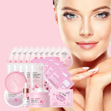 24pcs Sakura Skin Care Set Eye & Lip Masks Serum Nud Masks Cleanser Toner Essence Cream Moisturizing Smoothing Nourishing Beauty